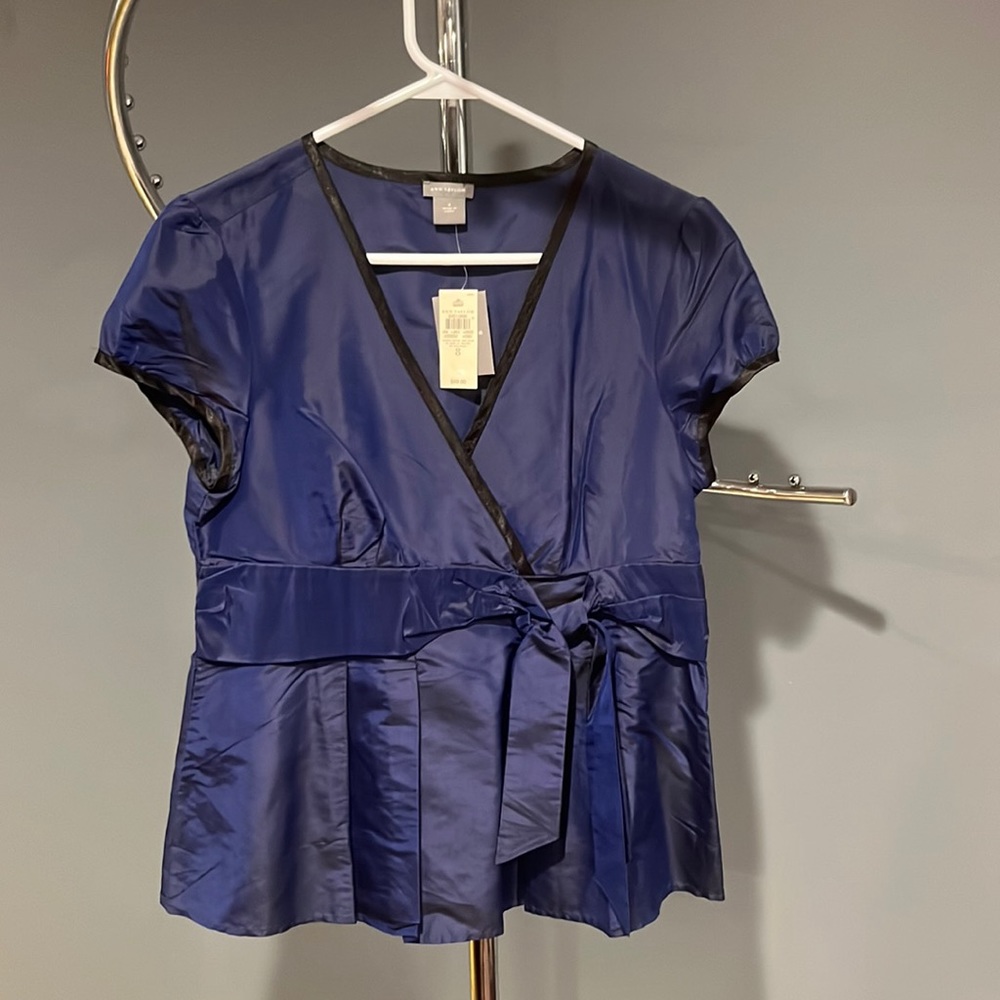 Ann Taylor faux wrap blouse